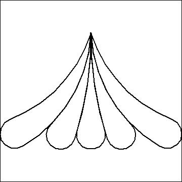 (image for) Feather Fan Triangle 2-L04162*